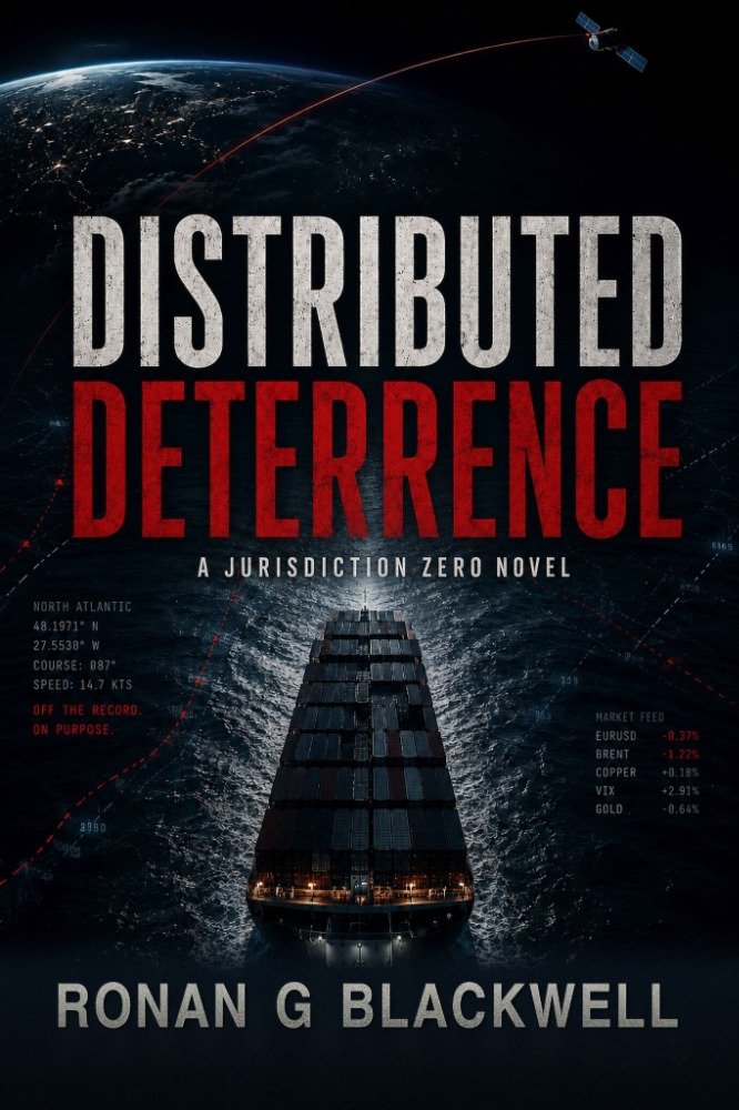 Distributed Deterrence, a Jurisdiction Zero novel by Ronan G Blackwell
